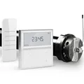 Produktbild: NOBILY Profi-Set elektromechanischer Funk-Rolladenmotor PR5 10/15-60 inkl. Funk-Timer (Zeitschaltuhr) Exquisit Wandsender für die 60mm Achtkant-Welle - bis 25Kg