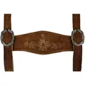 Produktbild: German Wear Hosenträger Trachten Lederhosen Klassische Hosenträger Trachtenmode H-Träger (Kastanienbraun)