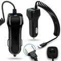 Produktbild: KFZ Auto Ladekabel kompatibel mit Samsung Galaxy S25 S24 S23 S22 S21 Plus Ultra FE 5G Lade Kabel USB Typ-C Ladegerät 3,1A Dual Ladeadapter