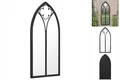 Produktbild: Spiegel Garten Fenster Vintage Optik Schwarz 100x45 Cm Eisen