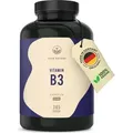 Produktbild: Vitamin B3 - 365 Kapseln - Hochdosiertes Nicotinamid - Vegan - (365 Tage Vorrat) - TRUE NATURE®