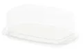 Produktbild: Rotho Fresh Butterdose aus Polypropylen 18 x 9,5 x 6,5 cm Transparent/Weiß