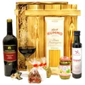 Produktbild: Italienisches Geschenkset „Verona“ | Geschenkkorb gefüllt mit Wein, italienischen Spezialitäten & edler Holzkiste | Präsentkorb für Frauen & Männer zum Geburtstag, Weihnachten