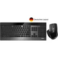 Produktbild: Rapoo 9900M kabelloses Tastatur-Maus-Set flaches Design DE-Layout QWERTZ Schwarz