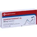 Produktbild: DIMENHYDRINAT AL 50 mg Tabletten 20 St. PZN 06938658