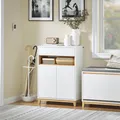 Produktbild: SoBuy Sideboard Kommode Küchenschrank Modernes Bambusdesign m. SchubladeFSB97-WN