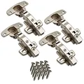 Produktbild: SOTECH 4 Stück Hettich Sensys Topfband 8645i TH52 110 Grad Eckanschlag Höhe/Distanz 1,5 mm mit Soft Close inkl M4x16mm Schrauben Integrierte Dämpfung Automatikscharnier für Kleiderschrank