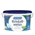 Produktbild: Renovo Wandfarbe Kristallweiss matt Innenfarbe Deckenfarbe 5 l
