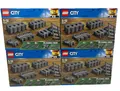 Produktbild: 4x Lego City 60205 Schienen Kurven Geraden flexibel ungeöffnet Neu & OVP