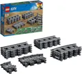 Produktbild: LEGO City 60205 Schienen 8 Gerade 4 Gebogene 8 Biegsame Schienensegmente Grau
