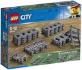Produktbild: LEGO City 60205 Schienen 8 Gerade 4 Gebogene 8 Biegsame Schienensegmente Grau