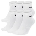 Produktbild: NIKE 6 X Sport Freizeit Socken Strümpfe 2X3er Pack SX7667, Farbe:Weiß, Größe:XL = 46-50