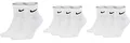 Produktbild: NIKE Socken Herren Damen Weiß Schwarz Kurz 8 Paar Knöchel-Hoch 8er Pack Sparset Sportsocken 34-38 38-42 42-46 46-50, Größe:42-46, Farbe:weiß/weiß/weiß