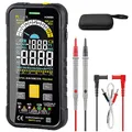 Produktbild: PCWork Profi Smart Multimeter Digital PCW03A, Multimeter 1000V, AUTO RANGE, TRUE RMS, Großes LCD Farbdisplay 9999 Counts, LED Buchsen Anzeige, Durchgangsprüfer, Strommessgerät, Kapazitätsmessgerät
