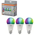 Produktbild: 3er Pack OSRAM E27 SMART+ MATTER Classic A100 LED-Lampe 14W wie 100W Multicolor
