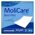 Produktbild: Molicare Premium Bed Mat 9 Tropfen: Bettschutzeinlage mit saugfähigem Kern aus Zellstoff-Flocken, 60x90cm, 15 St