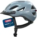 Produktbild: ABUS Stadthelm Urban-I 4.0 - Fahrradhelm mit aufladbarem Rücklicht, 2 Leuchtmodi, Schirm, Zopf-Öffnung und magnetischem Verschluss - für Jugendl...