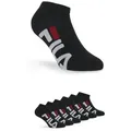 Produktbild: Fila Socken UNISEX INVISIBLE SOCKS (6-Paar) großer Markenschriftzug seitlich schwarz 43-46