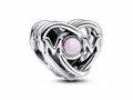 Produktbild: Pandora 793233C01 Offen gearbeiteter Mama & Herz Charm - Silber - Synthetic Opal Pink