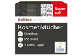 Produktbild: Satino by WEPA Kosmetiktücher aus der Flachbox - 2-lagig - super soft - 100 Tücher pro Box (1-St)