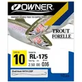 Produktbild: Owner Hooks Forellenhaken, Owner Forelle blau 150cm gebundene Haken Gr.8 Ø 0.22 mm
