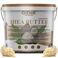 Produktbild: Sheabutter 1kg Unraffiniert A-Grade Handgeknetet Natur Körperbutter GiDeli