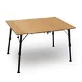 Produktbild: qeedo Quick Kimmy 110x80cm, Campingtisch, einstellbare Höhe, Bambus Falttisch 