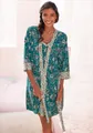 Produktbild: LASCANA Kimono, Kurzform, Jersey, Kimono-Kragen, Gürtel, mit Blumen Allover-Druck