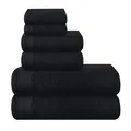Produktbild: Ultra Soft 6erPack BaumwollHandtuchSet, enthält 2 übergroße Badetücher 70 x 1...