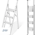Produktbild: KINGRACK Aluminium Trittleiter 4 Stufen Klappbar Leicht