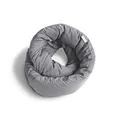 Produktbild: Huzi Design Infinity Pillow - Reisekissen Nackenkissen Ideal für Reise Büro Entwurf Weiches Nackenstützkissen (Grau)