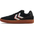 Produktbild: Hummel HB Guardian Pro Indoor Handball Torwartschuhe Retro Sneaker Schuhe Sportschuhe schwarz/grau/orange 230663-2001, Schuhgröße:46 EU - Schwarz/Silber/Braun - 46