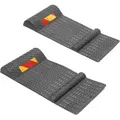 Produktbild: Wiltec 2x Parkmatte Parkmarkierung 52,8x25x5,2cm selbstklebende Einparkhilfe mit Bremsschwelle pkw
