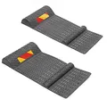 Produktbild: Wiltec 2x Parkmatte Parkmarkierung 52,8x25x5,2cm selbstklebende Einparkhilfe mit Bremsschwelle PKW