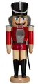 Produktbild: Seiffener Volkskunst Nussknacker Nussknacker Husar rot lasiert, Handarbeit aus dem Erzgebirge