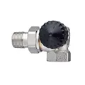 Produktbild: TA Heimeier Thermostat Ventilunterteil StandardWinkeleckform Rotguss vernickelt 1/2 Zoll, 2310-02.000