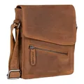 Produktbild: STILORD Umhängetasche aus Leder braun - 8 Zoll Schultertasche - Vintage Ledertasche für Männer - Herren Messenger Bag Steve