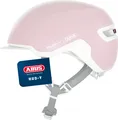 Produktbild: ABUS Fahrradhelm HUD-Y - mit magnetischem, aufladbarem LED-Rücklicht & Magnetverschluss - Stilsicherer Urban-Helm für den Alltag - für Damen und Herren  - pure rose, Größe M (54-58 cm)