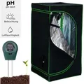 Produktbild: Growbox Gewächshaus Indoor Pflanzenzelt Zuchtzelt Growroom Zuchtschrank Darkroom Zimmergewächshaus Growschrank - 60x60x180 Cm