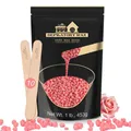 Produktbild: Waxing Perlen Rose Wachs Haarentfernung Set 450g Holzspatel