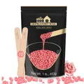 Produktbild: Wachsperlen Enthaarung Rose 10 Holzspatel 450g