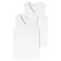 Produktbild: Schiesser Herren 95/5 Organic Cotton Unterhemd Mit Breiten Träger V-Neck Unterwäsche, Weiß, M EU