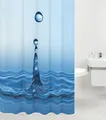 Produktbild: Sanilo Duschvorhang Tropfen 180 x 200 cm, 100% wasserdicht, Anti-Schimmel-Effekt, hochwertige Qualität