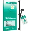 Produktbild: hansgrohe Activera Select S Duschset 95, 2 Strahlarten, EcoSmart, mit Duschstange 90cm, 28046670, Farbe: Mattschwarz