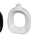 Produktbild: Porzellanvase LOCHDESIGN H. 16cm matt weiß Porzellan Formano WA