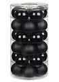 Produktbild: Inge Glas Weihnachtskugeln | Schöne Christbaumkugeln aus Glas | 30 Kugen in Dose | Christbaumschmuck Weihnachtsbaumschmuck Weihnachtsbaumkugeln (schwarz/Glanz/matt)