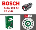 Produktbild: NEU  Bosch Wechsel-Akku 12V (1x Akku 2,0 Ah, 12 Volt System, im Karton)