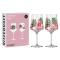 Produktbild: RITZENHOFF 6011001 Aperitifglas 500 ml - 2er Set - Serie Sommersonett Nr. 1, 2 Stück, Blütenmotiv - Made in Germany