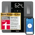 Produktbild: Beurer BF 500 Personenwaage mit Bluetooth & App, digitale Körperfettwaage mit Messung von Körperfett, Muskelanteil, Kalorienbedarf etc., XL-Display, Datenübertragung zu Apple Health & co., bis 180 kg
