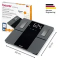 Produktbild: BEURER BF 500 Super Black Edition Bluetooth® Diagnosewaage #12585539